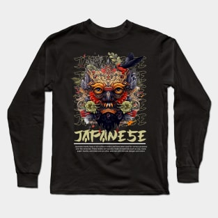 Japanese Mask Long Sleeve T-Shirt